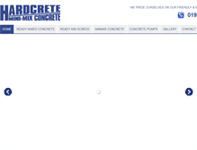 Tablet Screenshot of hardcrete.co.uk